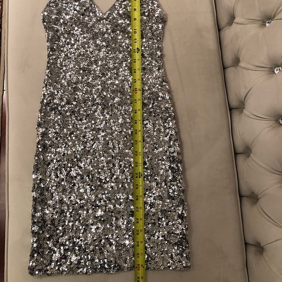 Silver sequin glitter dress - Picture 6 of 9